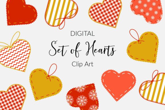 Clip Art, Hearts, Vector: Soft, Decorative Graphics for Warm Branding and Packaging