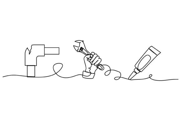 Continuous Line Design of Repairing: A Craft-Friendly Graphic for Makers