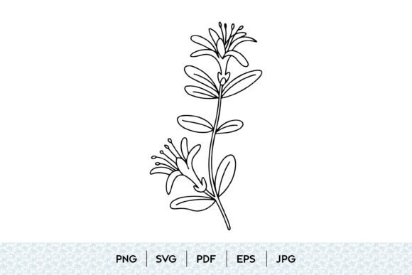 Minimal Floral Branch SVG: A Versatile Graphic for Local Branding & Packaging