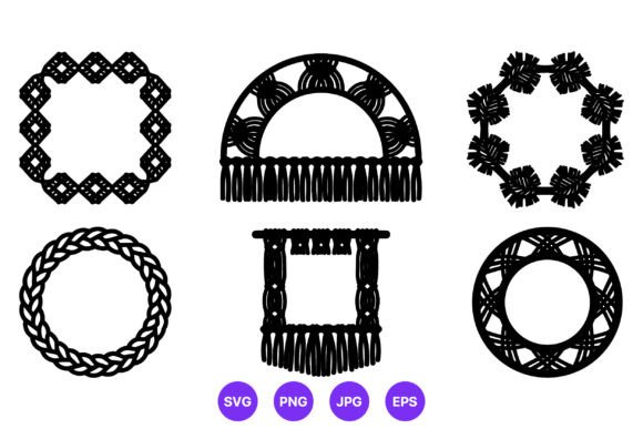 Ornamental Round Black Wreaths: Graphic Illustrations That Elevate Branding and Marketing Visuals