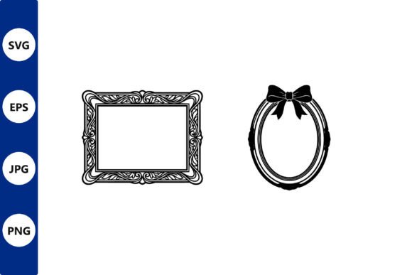 Ornate Frame and Bow: Elegant Illustrations for Sophisticated Brand Graphics