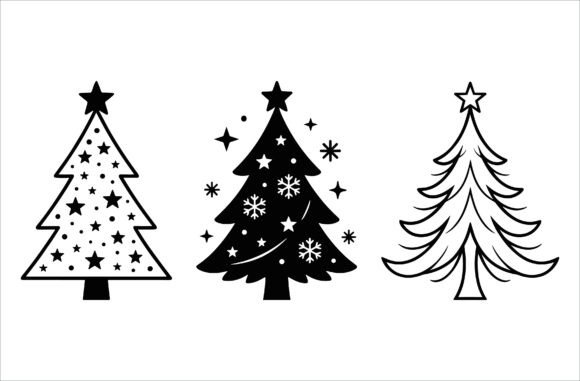 Pine Trees SVG Bundle – Festive Graphics for Holiday Illustrations