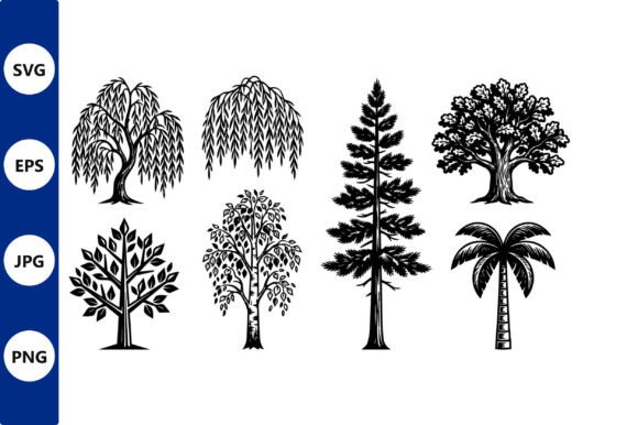 Tree Silhouette Vector Set for Logos and Graphics: A Brand Designer’s Review